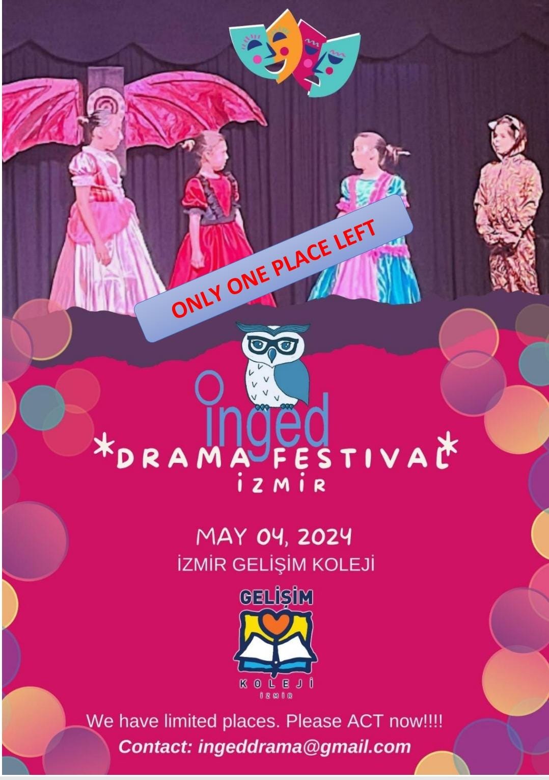 INGED Drama Festival 2024 İzmir — Festival Poster